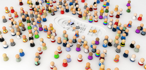 Cartoon Crowd, Stepped on