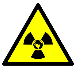 Fototapeta premium Verstrahlte Erde, Illustration