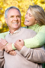 Fototapeta premium elderly seniors couple