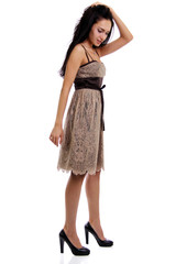 Full length of a beautiful young lady