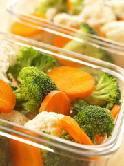 freshly chopped vegetables