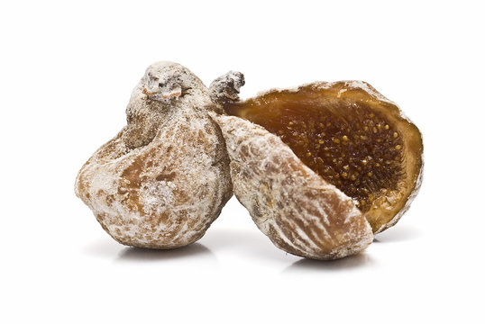 Higo entero y abierto.