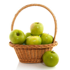 Basket with apples