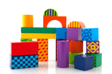 Wooden toy blocks