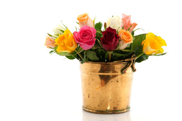 Bouquet colorful roses