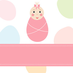 Baby postcard pattern