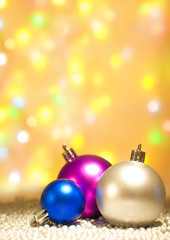 Obraz premium New Year's spheres