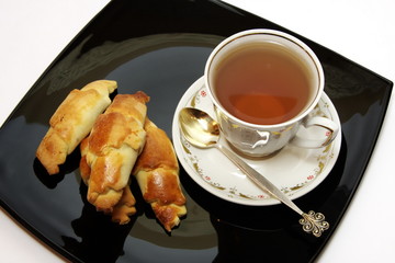 Shortbread biscuits and a cup of tea