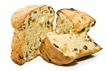 Pedazos de panettone