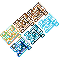 Abstract geometric lines