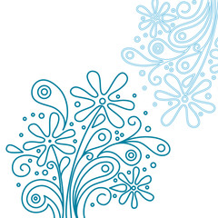 Modern floral background