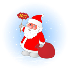 Santa Claus with the New Year and gifts