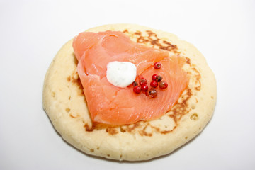 blinis et saumon