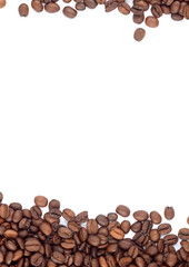 Brown roasted coffee beans