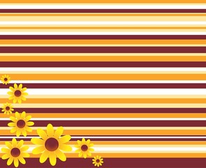 Decorative background with flowers