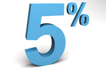 cinco por ciento