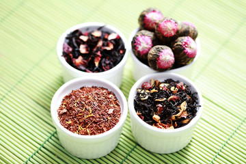 Various Tea Leaves