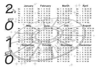 Chinese horoscope. Calendar 2010