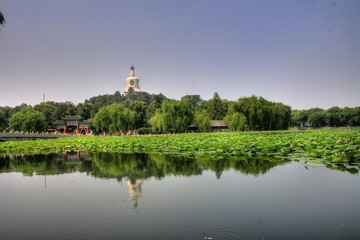 Fototapeta na wymiar Beihai Park - Klasyczny ogród chiński w Beijing (Pekin)