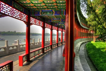 Poster Im Rahmen Beihai Park - Klassischer chinesischer Garten in Peking (Peking) © XtravaganT