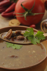 Zuppa di fagioli piccante