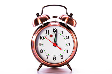 Alarm clock on white