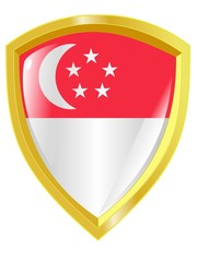 golden emblem of Singapore