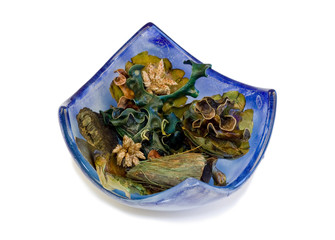 Dried flowers composition