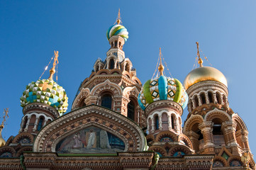 Fototapeta na wymiar Church of the Saviour on the Spilled Blood, St-Peterburg