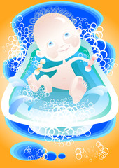 Baby in the bath