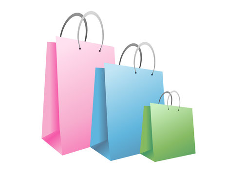 Colorful Pastel Shopping Bags