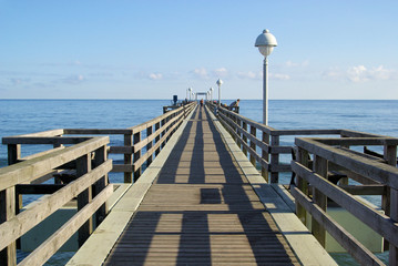 Naklejka premium Koserow Seebrücke - Koserow pier 01