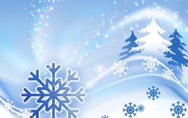 Fototapeta na wymiar The best winter Christmas tree background