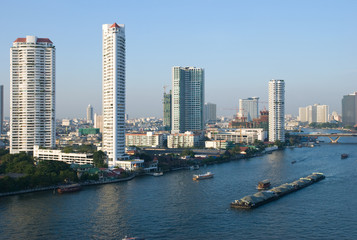 Fototapeta na wymiar Chao Praya River in Bangkok, Thailand