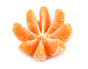 ripe orange isolated