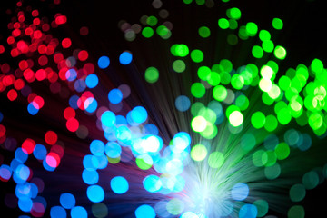 defocused christmas lightings