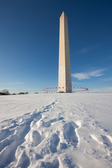 Washington Monument, winter