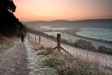 Frosty Country Path