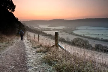 Fototapeten Grau Frosty Country Path  © Simon Greig