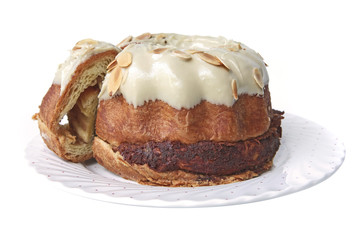 biscuit pie on white dish