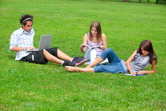 Three students