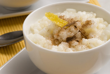 Rice pudding. Arroz con leche.