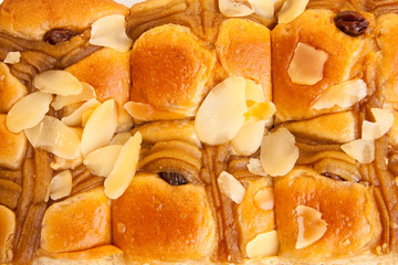 Sweet bakery with fruit on top