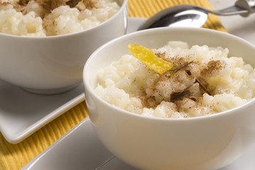 Rice pudding. Arroz con leche.