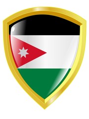 Golden emblem of  Jordan