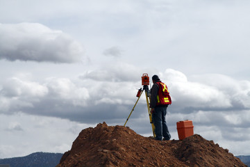 Surveying on a Construction Site