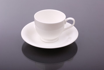 White porcelain cup