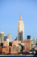 Fototapeta na wymiar The New York City midtown skyline