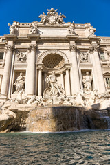 The Famous Trevi Fountain, rome, Italy.