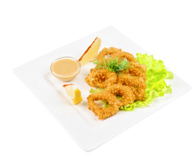 Deep-fried squid